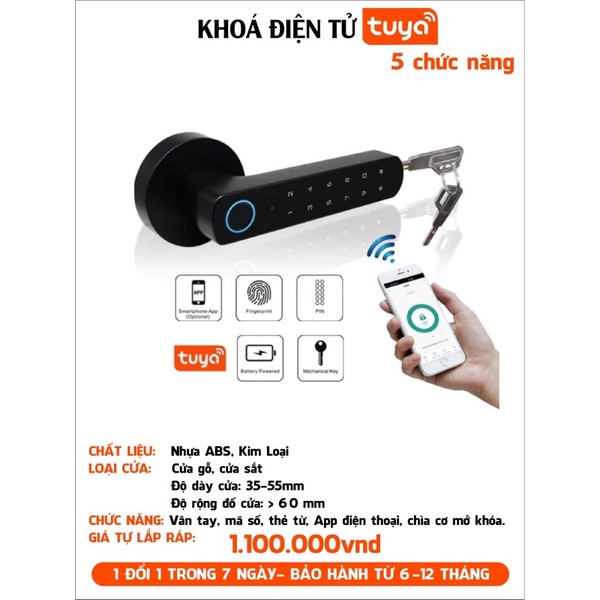 khoá vân tay 5 chức năng
