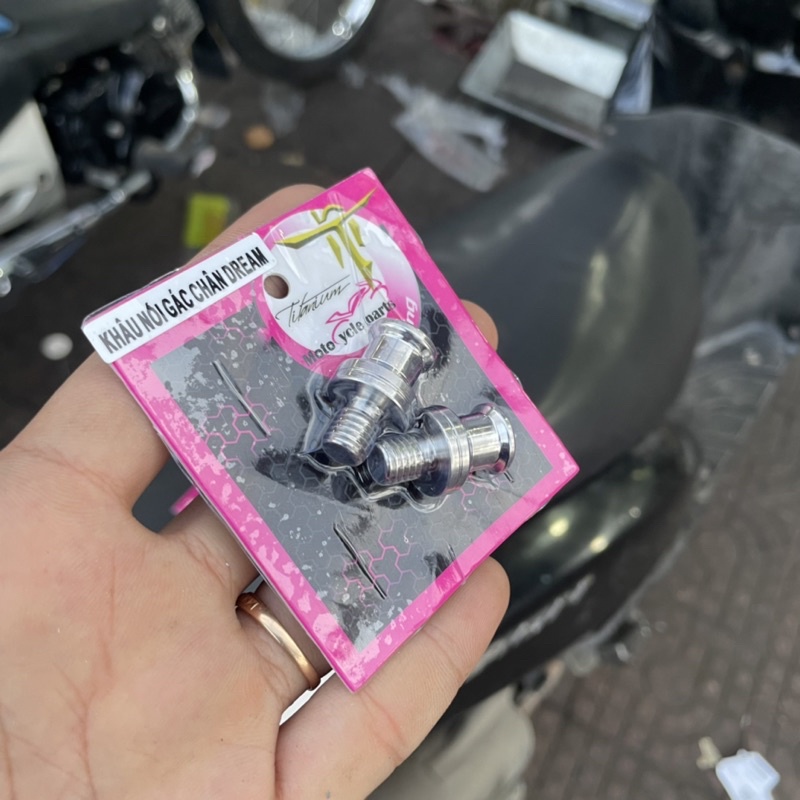 Khâu nối gác chân wave 2004 lắp cho các dòng xe Honda super dream chất liệu inox 304 Bộ 2 khâu