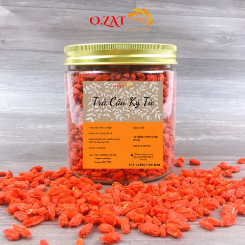 [HÀNG ĐẸP CÂN ĐỦ] Trà kỷ tử/ kỉ tử OZAT FOOD 200G giúp ngủ ngon tăng cường sức đề kháng