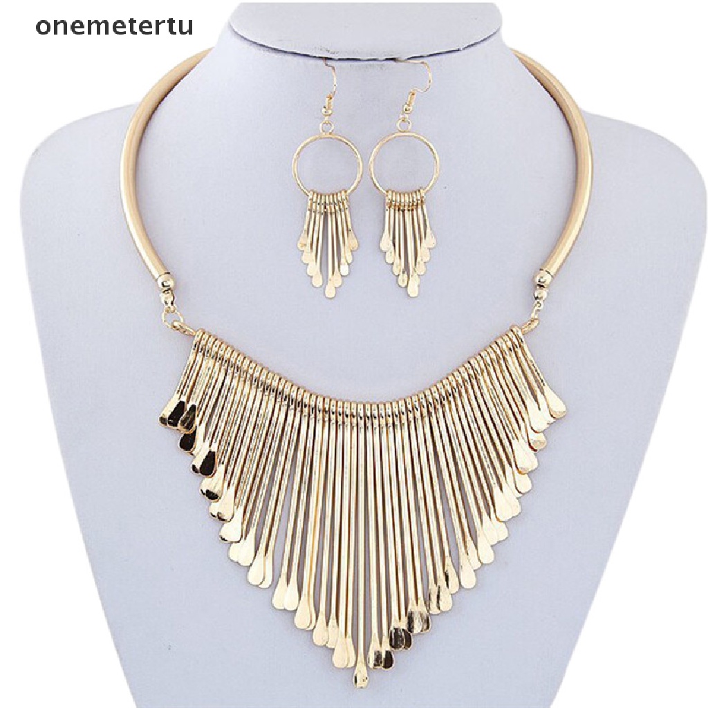 1 Set Vòng cổ Và Bông Tai Hình Đồng Xu Bằng Kim Loại Thời Trang Dành Cho Nữ