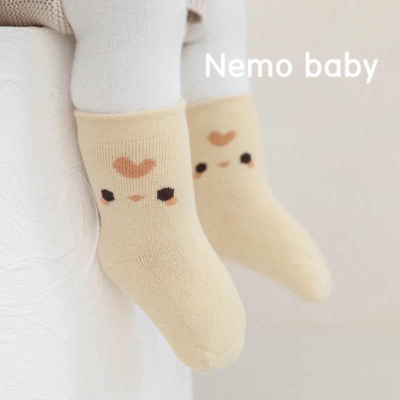 Set 3 Tất động vật gam màu pastel hot trend NEMO BABY cao cấp cho bé trai bé gái