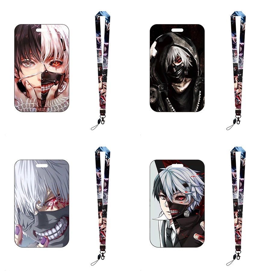 Vỏ Silicon Đựng Thẻ ID Và Dây Đeo Tùy Chỉnh Họa Tiết Hoạt Hình Tokyo Ghoul