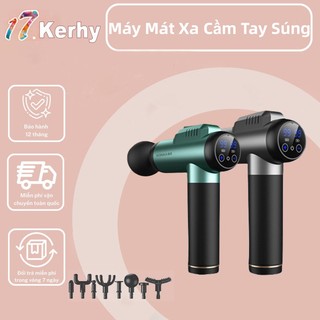 Máy massage cầm tay fascial gun cao cấp， 8 đầu 99 chế độ rung - máy mát xa tốc độ cao fascia mát xa cơ bắp-17.kerhy