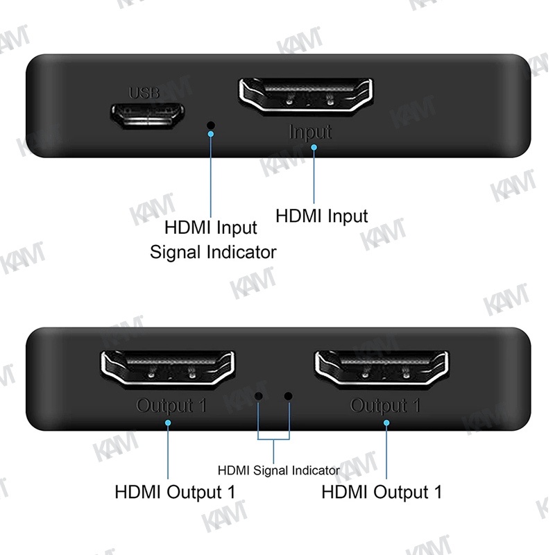 Bộ Chuyển Đổi HDMI 4K Full HD 1080p 1X2 1 Trong 2 Cho HDTV DVD PS3 Xbox