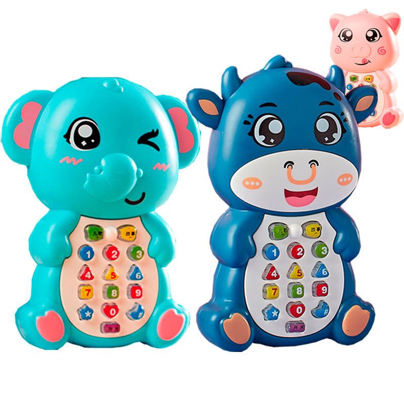 Điện thoại đồ chơi cho bé hình củ cà rốt, heo, vịt cực dễ thương