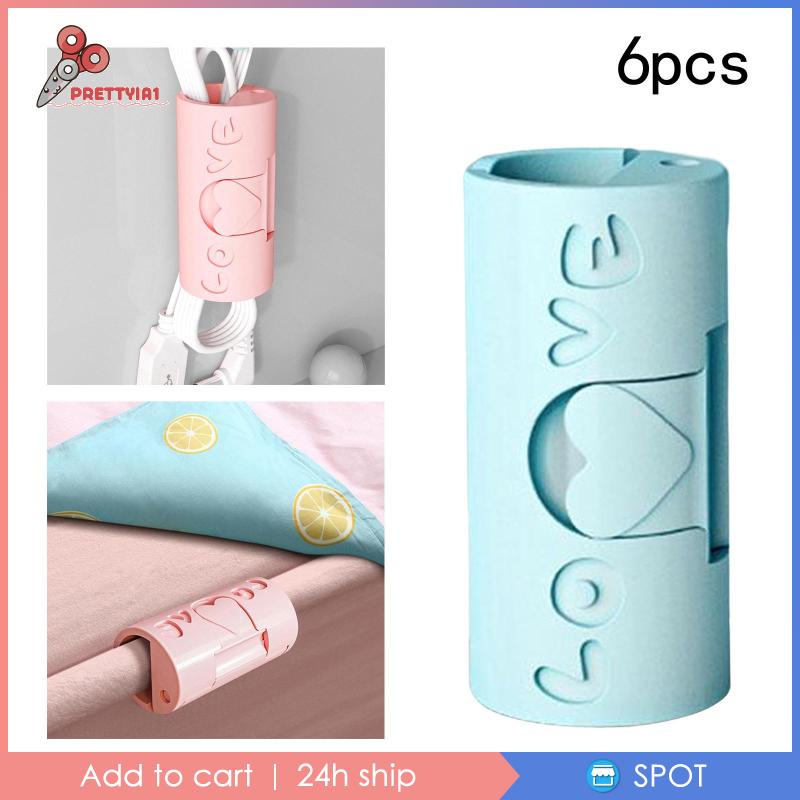 [Prettyia1] Kẹp Cố Định Chăn / Vỏ Gối Đa Năng Màu Hồng