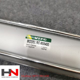 XI lanh khí nén SC50*400(Phi 50 Hành Trình 400mm)