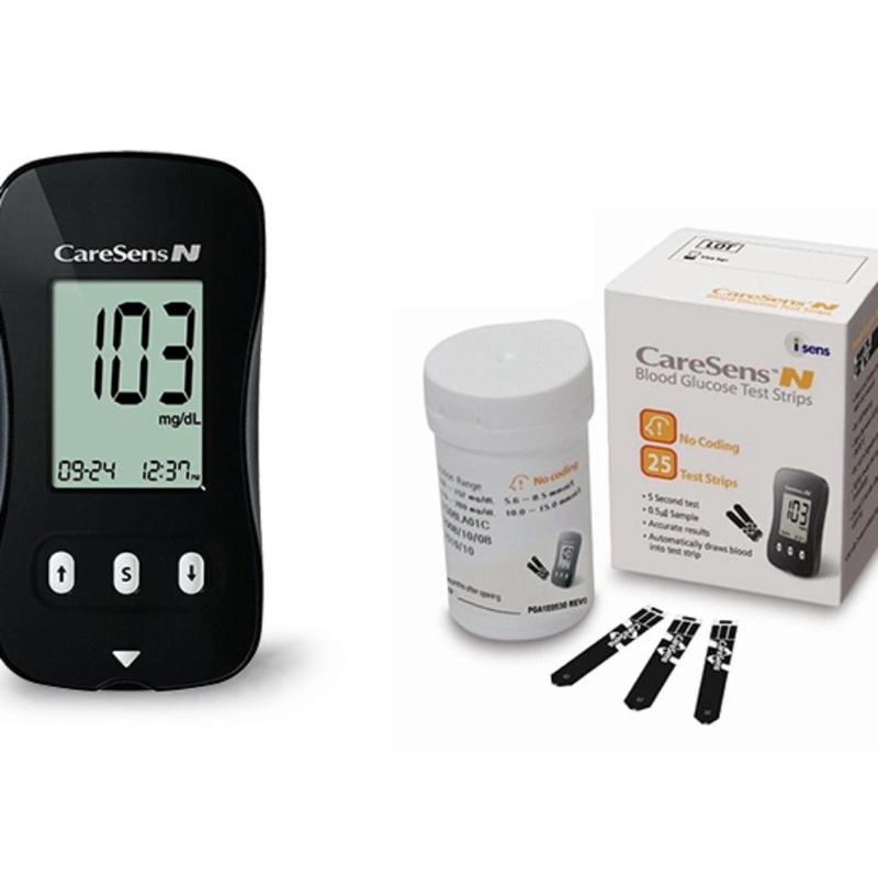 ( DATE XA ) Que test thử đường huyết Caresen tiểu đường CaresensN 25 test( Tiểu Đường CaresensN)