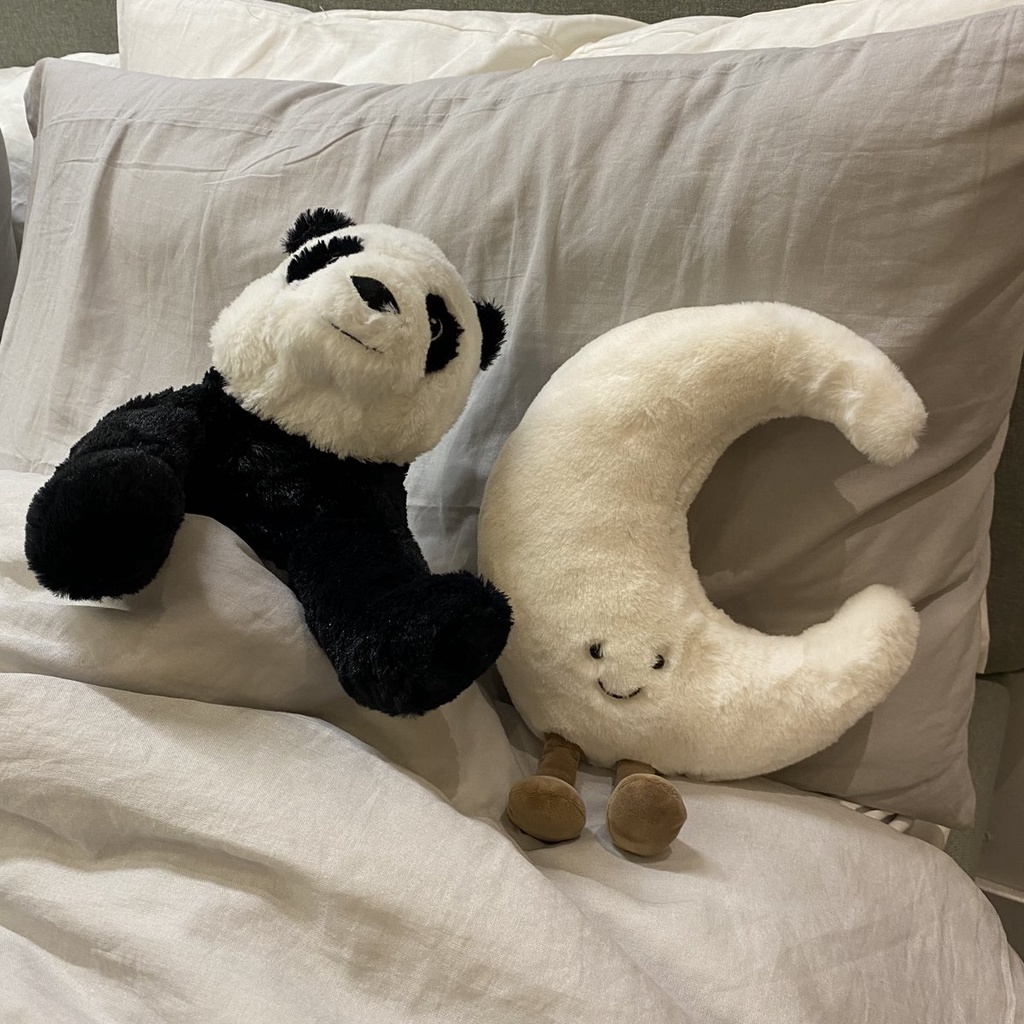 Gối Ôm Nhồi Bông Mềm Mại Hình Mặt Trời Và Mặt Trăng Dễ Thương Phong Cách Bắc Âu