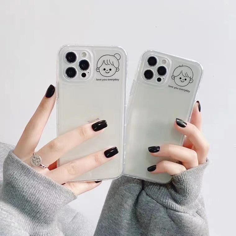 Ốp lưng iphone cặp đôi love silicon bảo vệ cam7 8 Plus 6 6s Plus 11 13 12 14 Pro MAX XR X XS MAX mini SE 2020 u005
