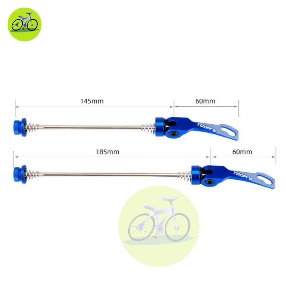 Ti cốt gài xe đạp Toopre/ Ti gài may ơ gập xe đạp trước sau tháo bánh nhanh