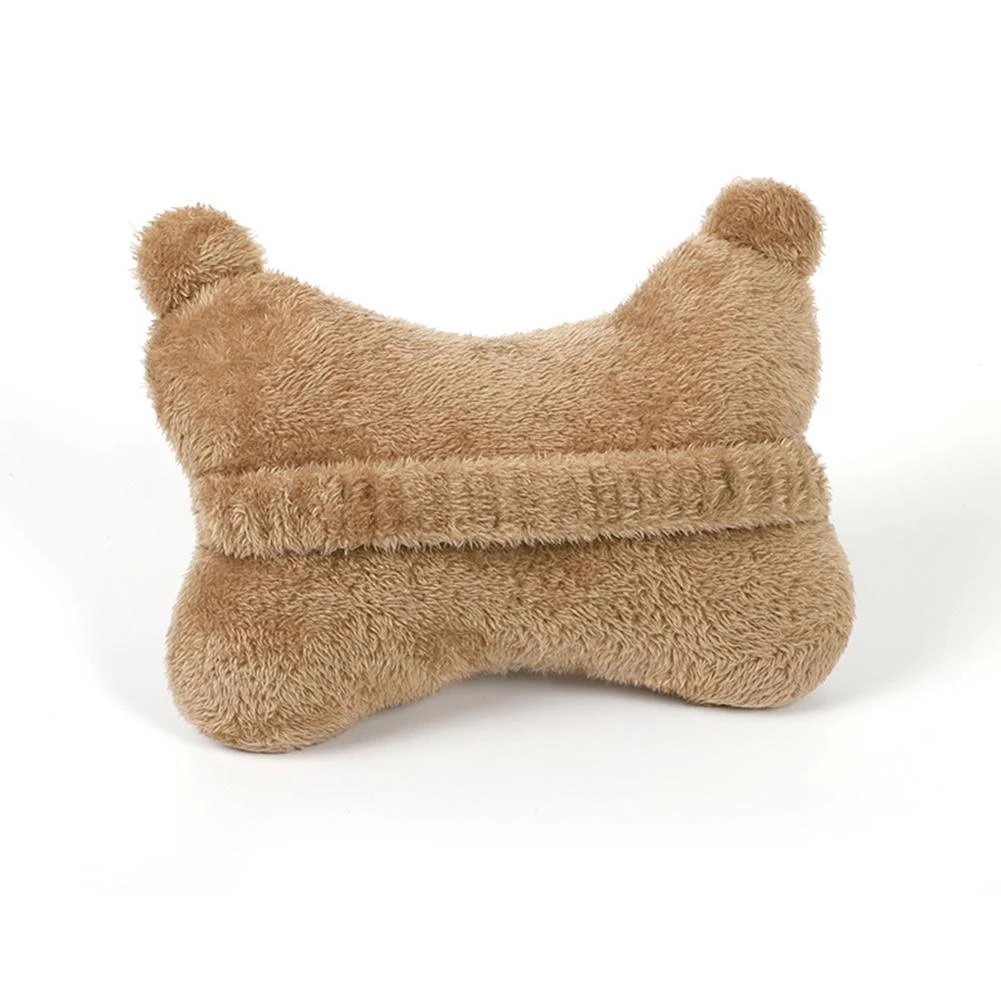 Gối Tựa Đầu Và Cổ Lông Cừu Kiểu Gấu Hoạt Hình, Có Tính Đàn Hồi