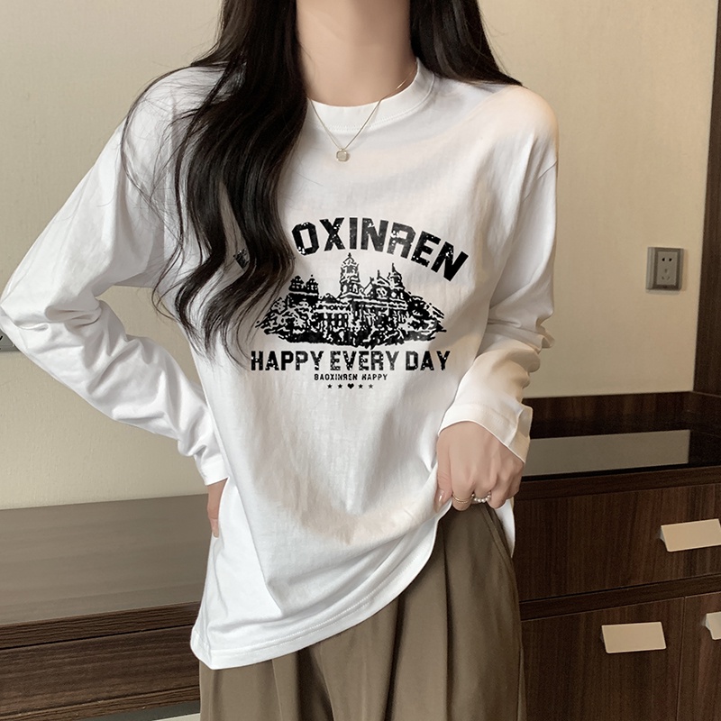 NRVP Áo Thun Nữ Dài Tay Thời Trang Hàn Quốc 2023