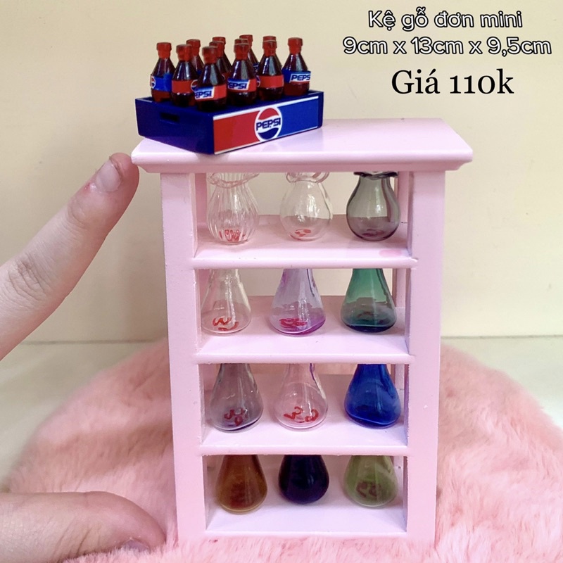 Link đồ gỗ cho nhà búp bê, trang trí nhà búp bê miniature, giường búp bê,