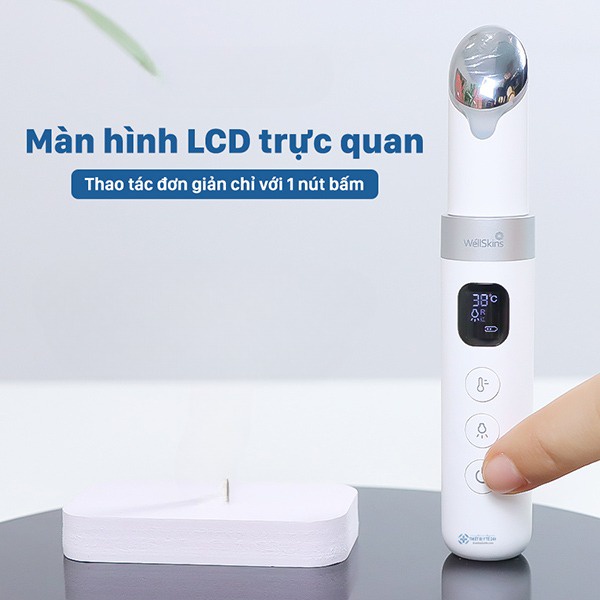 Máy massage mắt Wéllskin MY-300,Máy massage mắt mini cầm tay thế hệ mới ,đánh tan quầng thâm và bọng mắt