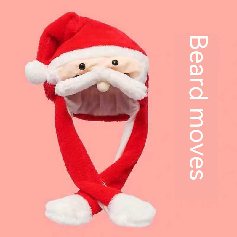 Mũ Ông Già Noel Tuần Lộc Đội Mũ Có Tai Phát Sáng Trong Đêm Giáng Sinh
