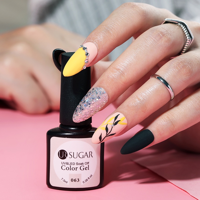 Set 10 lọ gel sơn móng tay UR SUGAR màu sắc bán vĩnh viễn UV thời trang