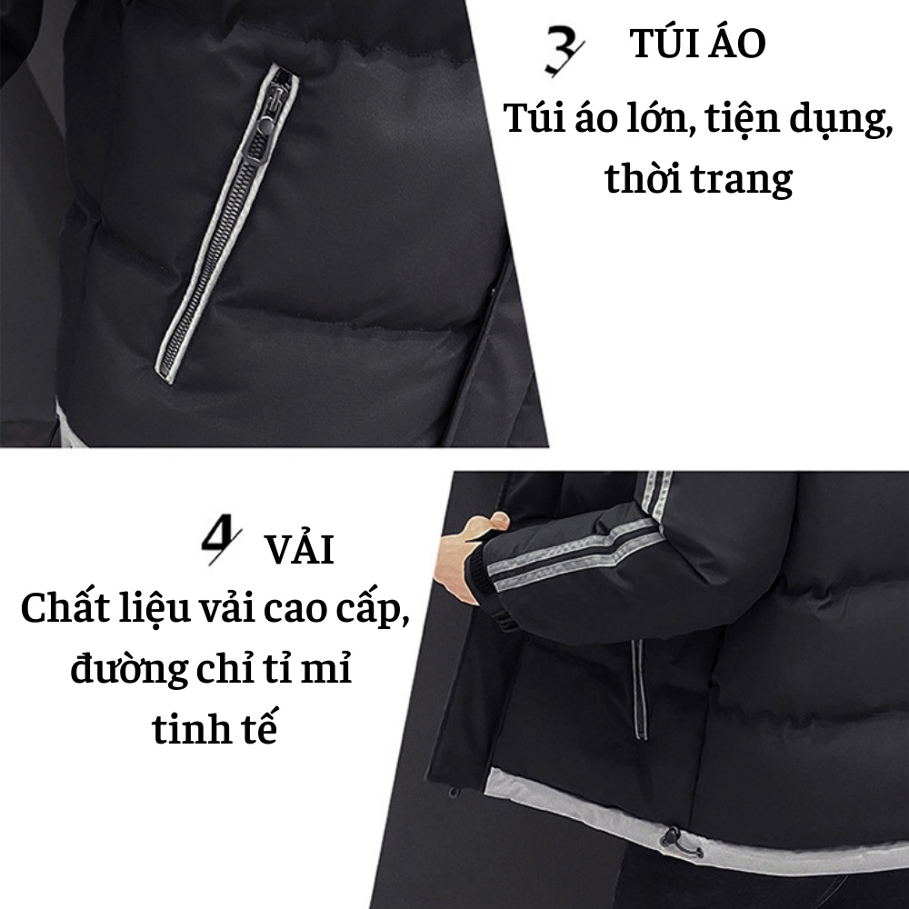 Áo Khoác Phao Nam CAO CẤP Có Mũ SIÊU ĐẸP APMACY2 Áo Khoác Mùa Đông Nam phong cách Hàn Quốc TRẺ TRUNG - NĂNG ĐỘNG