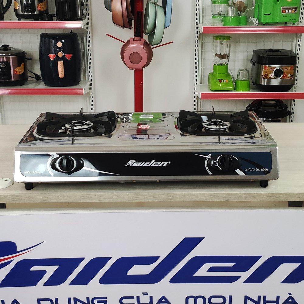 Bếp ga đôi mặt inox Raiden RDB-360C đầu đốt Mol nhôm cao cấp, hệ thống đánh lửa Magneto không lo hư hỏng