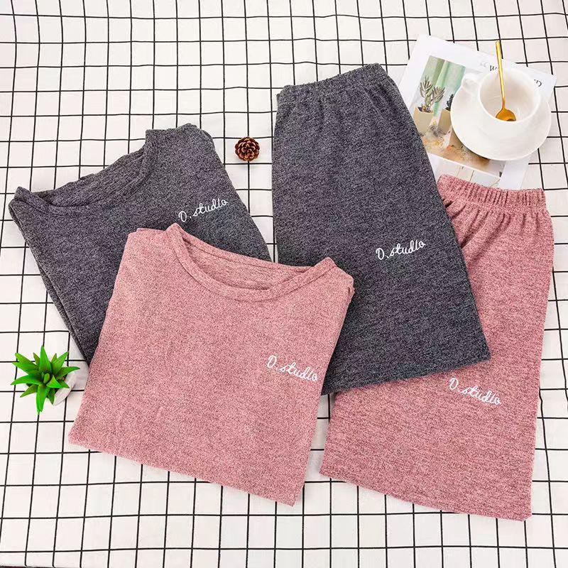 Bộ thun len muối tiêu, chất siêu đẹp, co giãn tốt