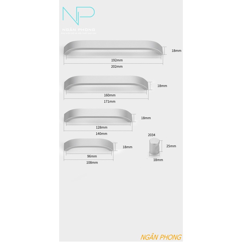 TAY NẮM TỦ- MẪU HK8