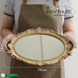 Khay gương decor phong cách Vintage