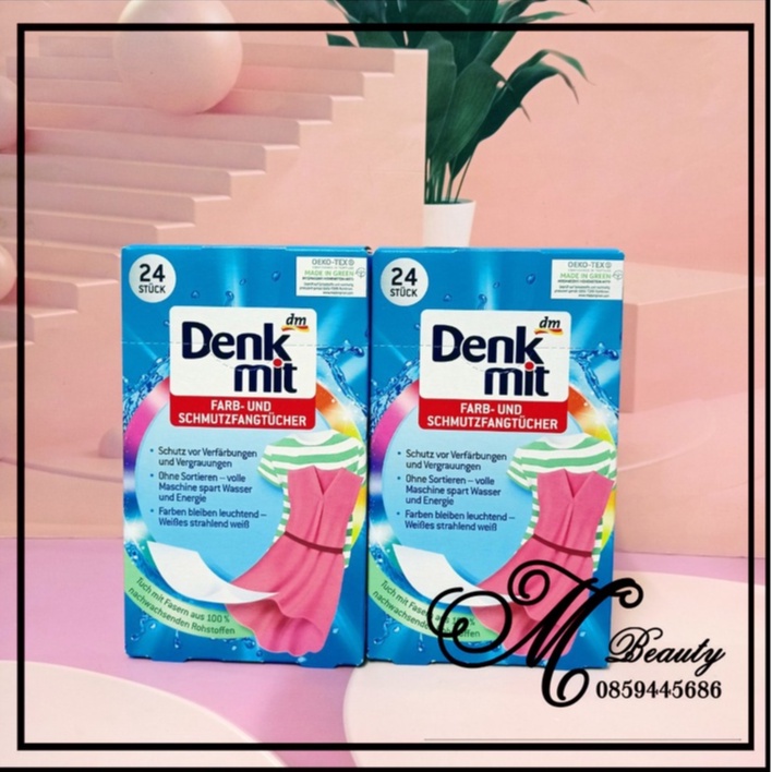 GIẤY HÚT MÀU CHỐNG PHAI MÀU QUẦN ÁO Denkmit