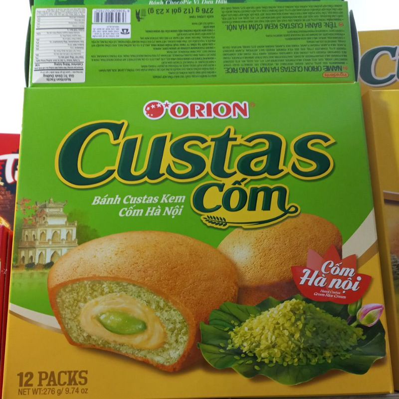 Bánh Custas kem cốm Hà Nội 12 chiếc