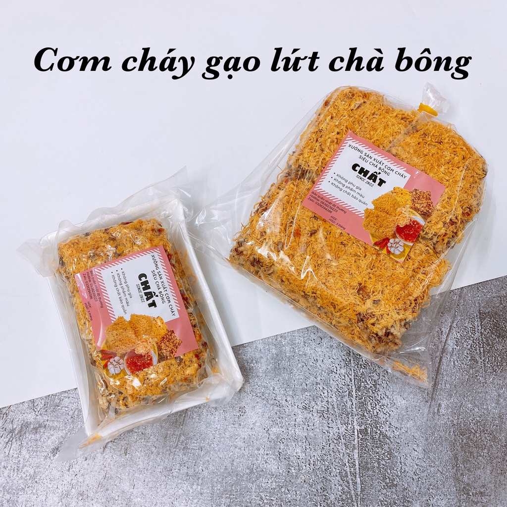 Cơm cháy gạo lút siêu chà bông 500G - tận xưởng