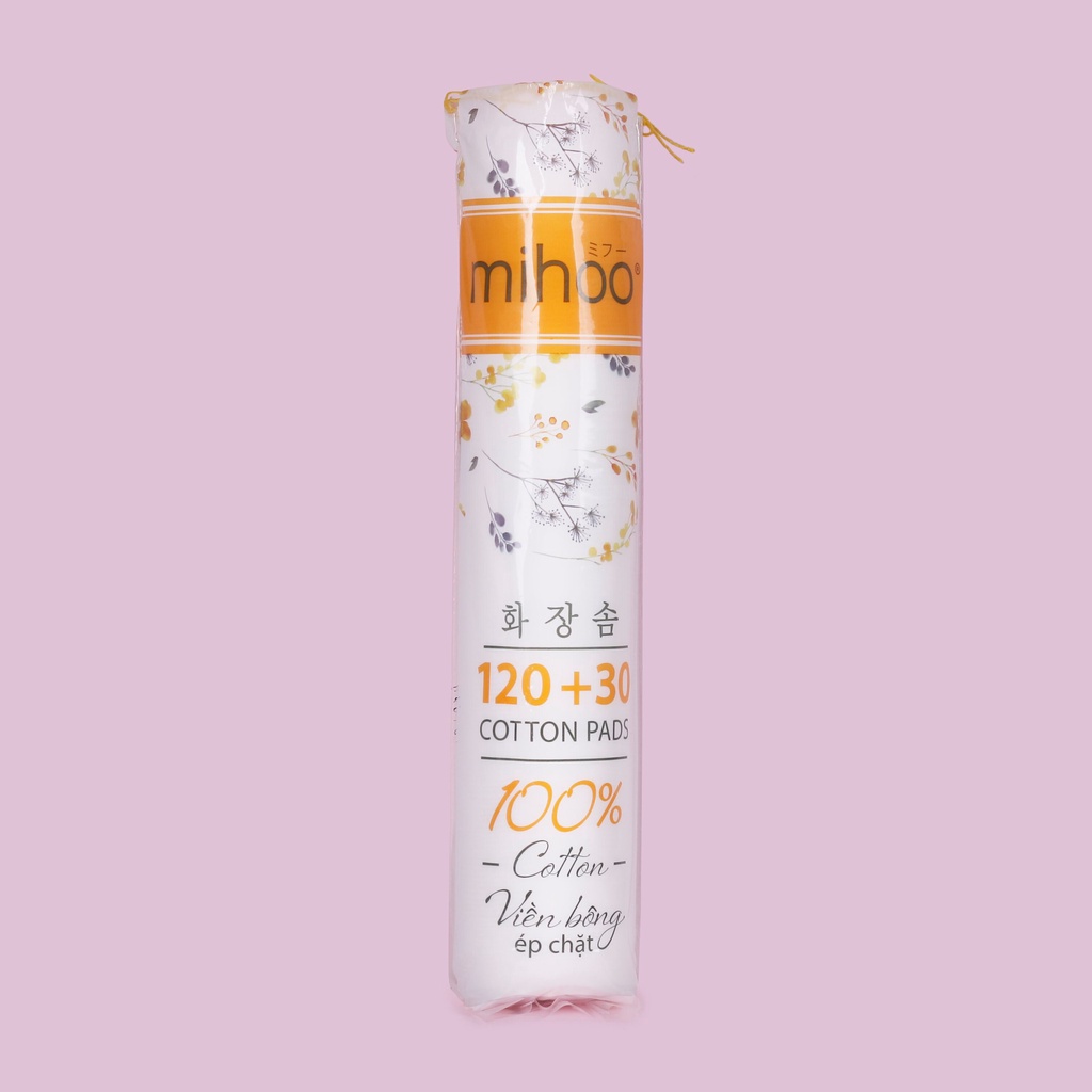 Bông tẩy trang Mihoo túi 150 miếng tròn