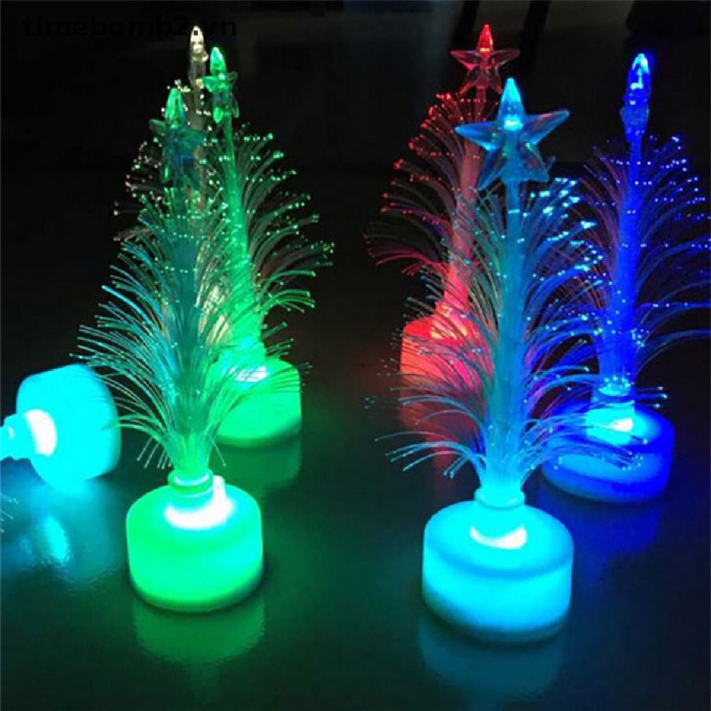 Đèn LED Sợi Quang Nhiều Màu Trang Trí Cây Thông Giáng Sinh Năm Mới 2023