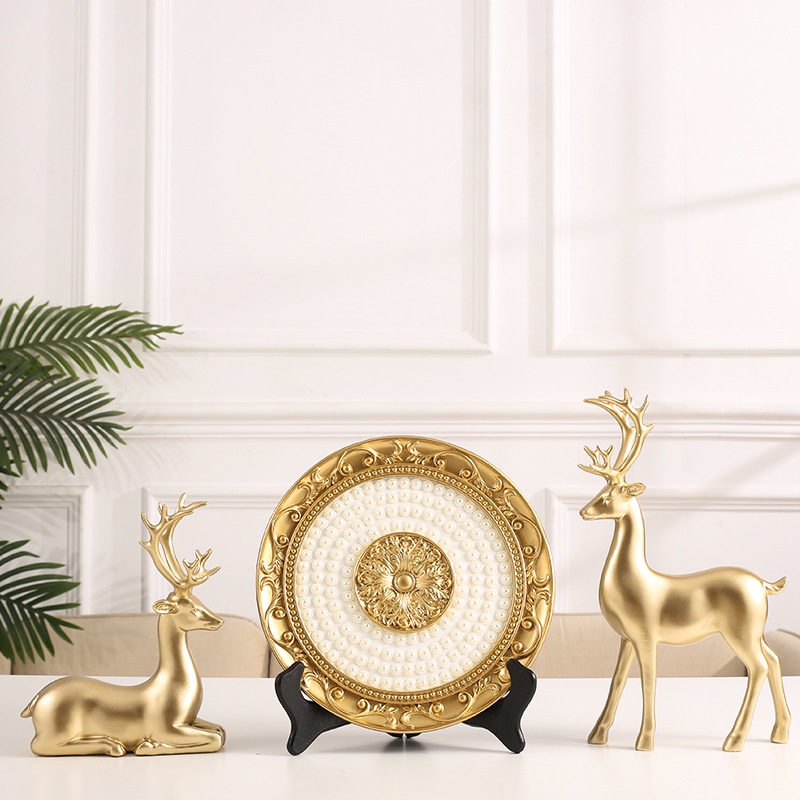 Tượng Hươu May Mắn Mềm Mại Phong Cách Hiện Đại Sang Trọng Dùng Để Trang Trí Nhà