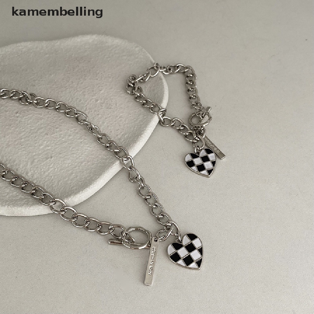 Kamembelling Vòng cổ Mặt Hình Bảng Điều Khiển Trái Tim Phong Cách Hip Hop