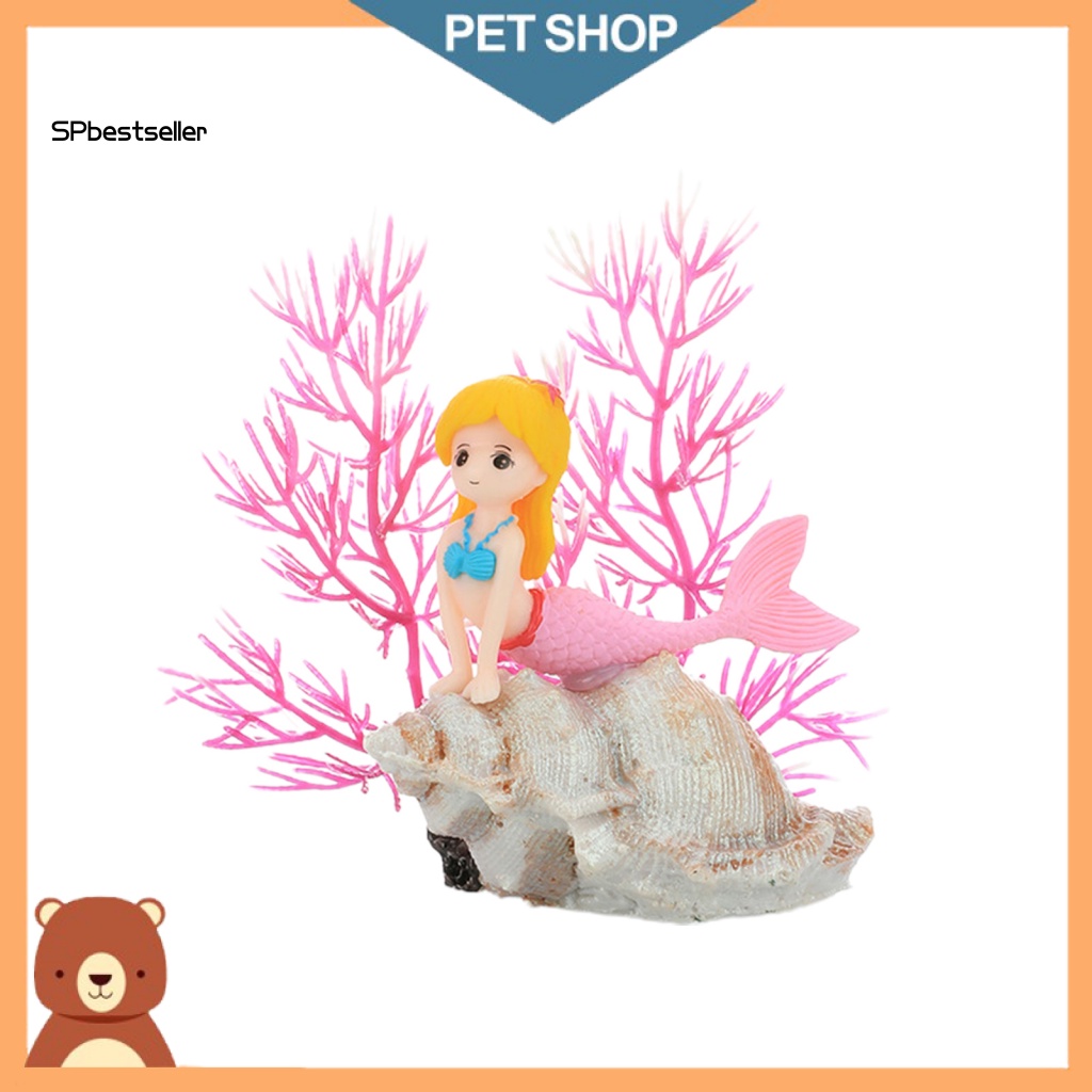 Đồ trang trí Nàng Tiên Cá Đang Ngủ Dễ Thương Không Phai Màu Trang Trí Nhà Cửa