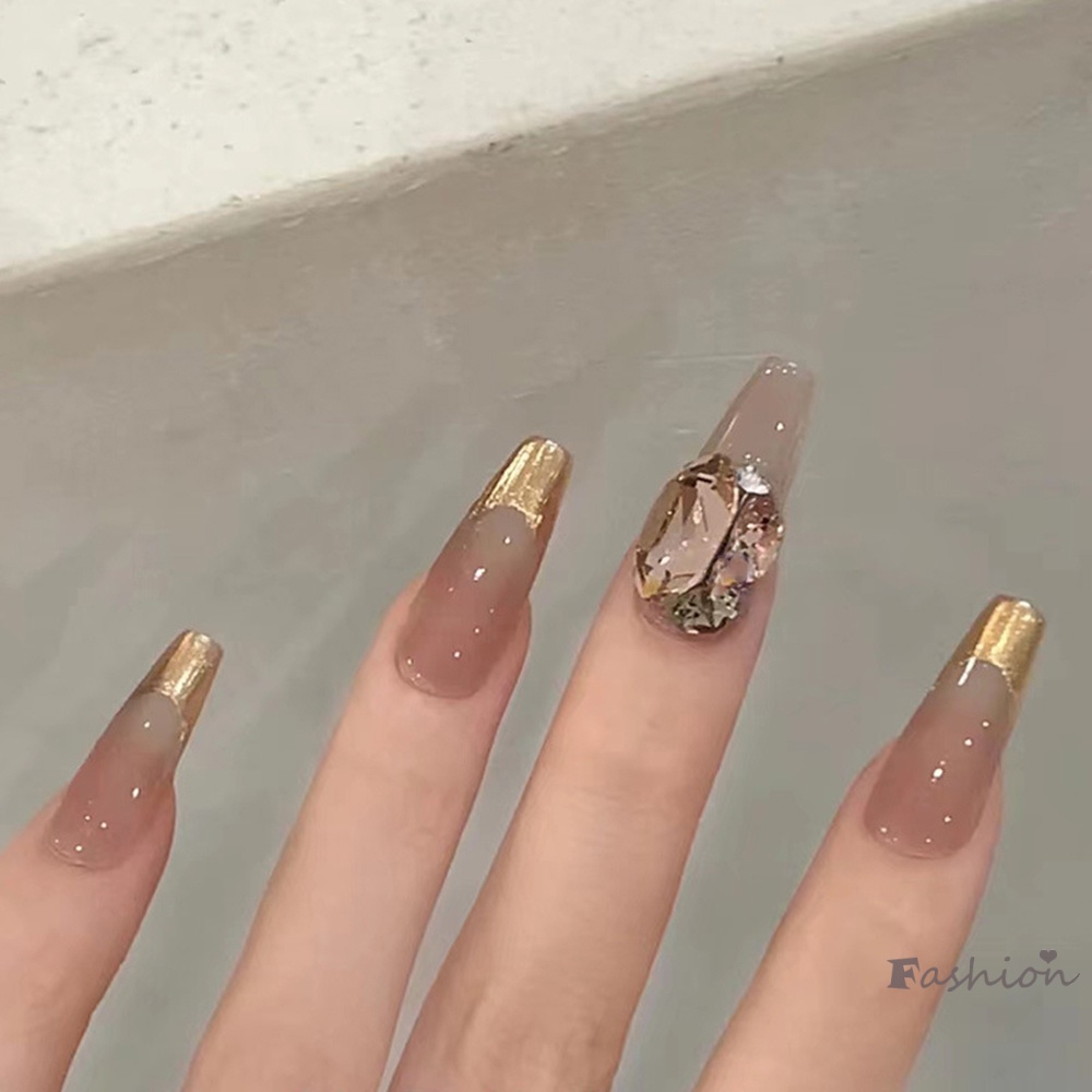 Bộ Móng Tay Giả Không Dễ Phai Màu Phong Cách Dành Cho Nữ Đi Tiệc Trà Chiều Du Lịch