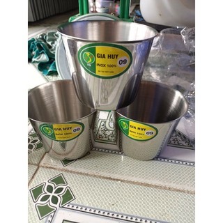 Combo 5 ly làm đá inox 9-10 cm