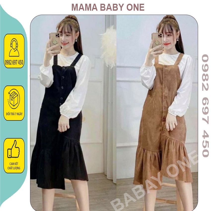 XÉT VÁY BẦU YẾM NHUNG CÔNG SỞ - ĐẦM BẦU XINH THU ĐÔNG THIẾT KẾ DÀI TAY, ĐUÔI CÁ XINH XẮN