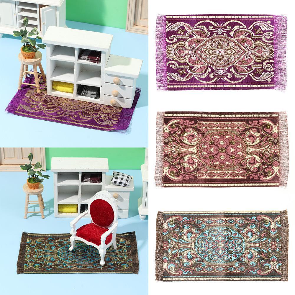 RAINBOW Thảm Lót Sàn Trang Trí Nhà Búp Bê Phong Cách Địa Trung Hải