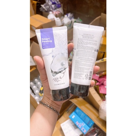 Tẩy tế bào chết mặt The Face Shop Hàn Quốc Smart Peeling White Jewel 120ml