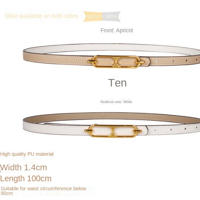 Thắt Lưng Hai Mặt Cỡ Nhỏ Thời Trang Cho Nữ