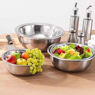 SP000709 SÉT RỔ CHẬU 5 món INOX