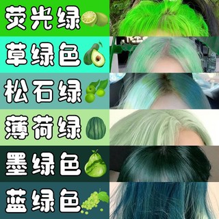 Kem Nhuộm Tóc Màu Xanh Lá Bạc Hà Xanh Lá Dạ Quang Phổ Biến