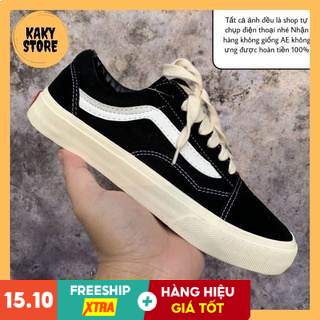 Giày Nam Nữ Vans Đen Kẻ Trắng Giày Thể Thao Vans old Shool Bản Cao Cấp