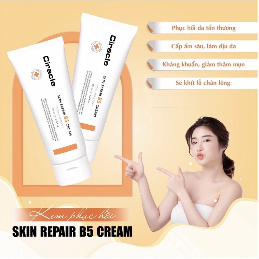 Kem Dưỡng Phục Hồi Làm Dịu Da Ciracle Skin Repair B5 Hydra Anti Aging Cream 100ml