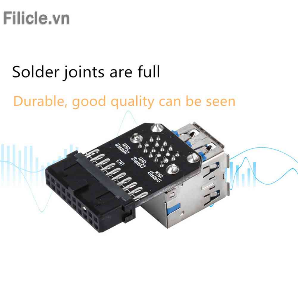 USB 3.0 Motherboard Adapter USB 3.0 19 20 Pin Female to Dual USB 3.0 Female