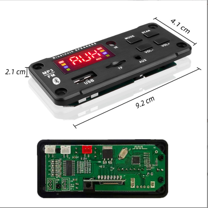 Bảng Mạch Khuếch Đại Âm Thanh MP3 WMA Bluetooth 5.0 USB FM AUX 3.5MM TF Cho Loa Xe Hơi