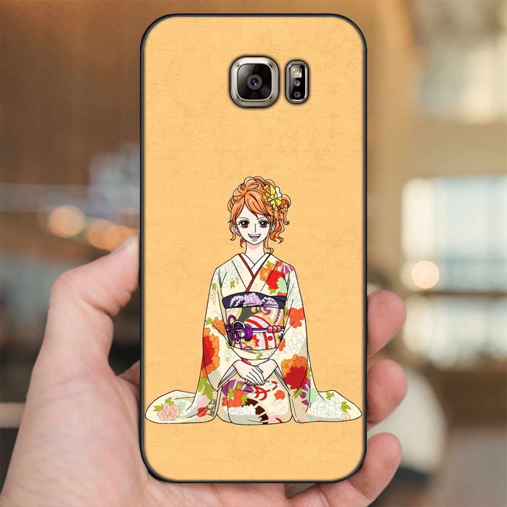 Ốp lưng Samsung Note 5 viền đen in hình Nami One Piece Đảo Hải Tặc