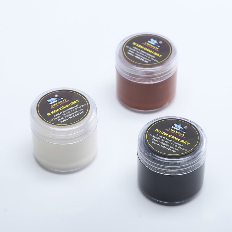 Xi kem đánh giày chuyên dụng phục hồi màu cho giày da che khuyết điểm nhỏ hộp nhỏ 30g sử dụng được cho nhiều loại da