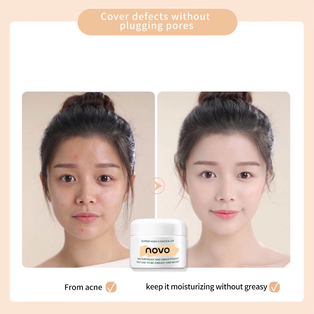 Novo® Kem Che Khuyết Điểm Hydrat Hóa Lâu Trôi Đặc Biệt 12g 5373