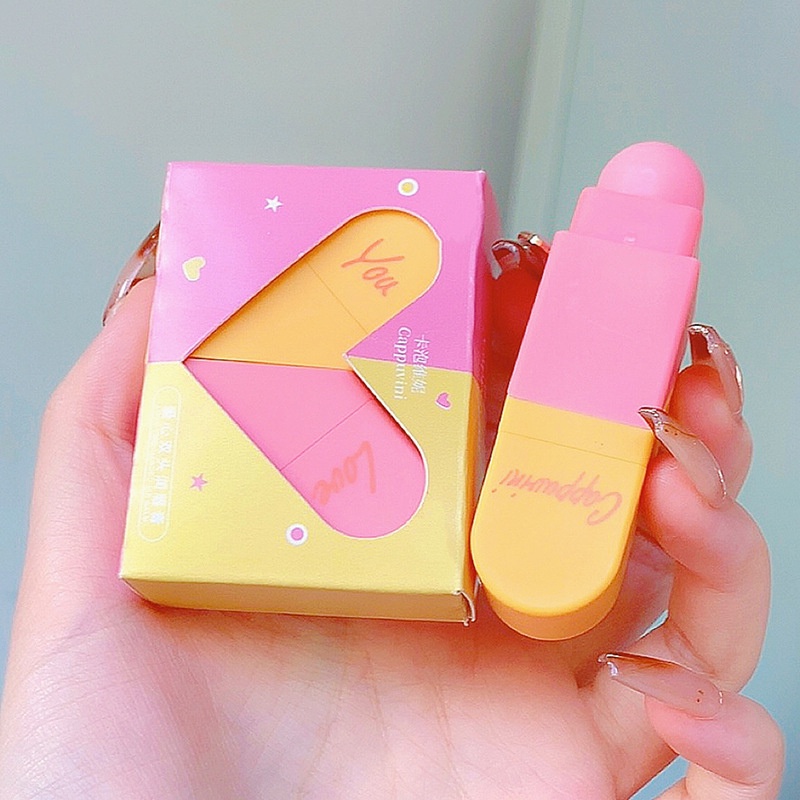 Son Môi Cappuvini Thiết Kế Hai Đầu Dưỡng Ẩm Làm Sáng Màu Môi